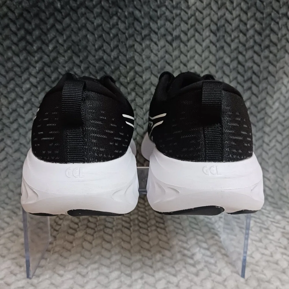 Asics Black and White Athletic Running Shoes